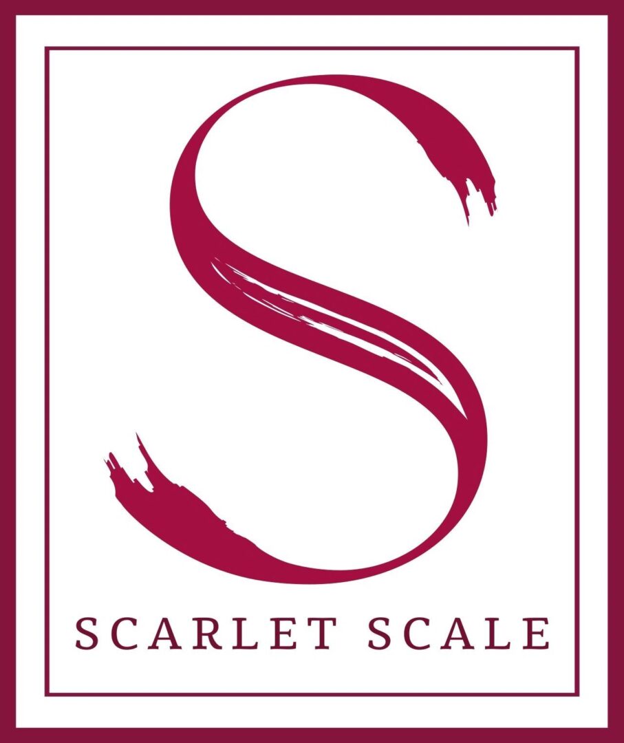 Scarlet Scale logo with stylized "S". Scarlet Scale logo with stylized "S".